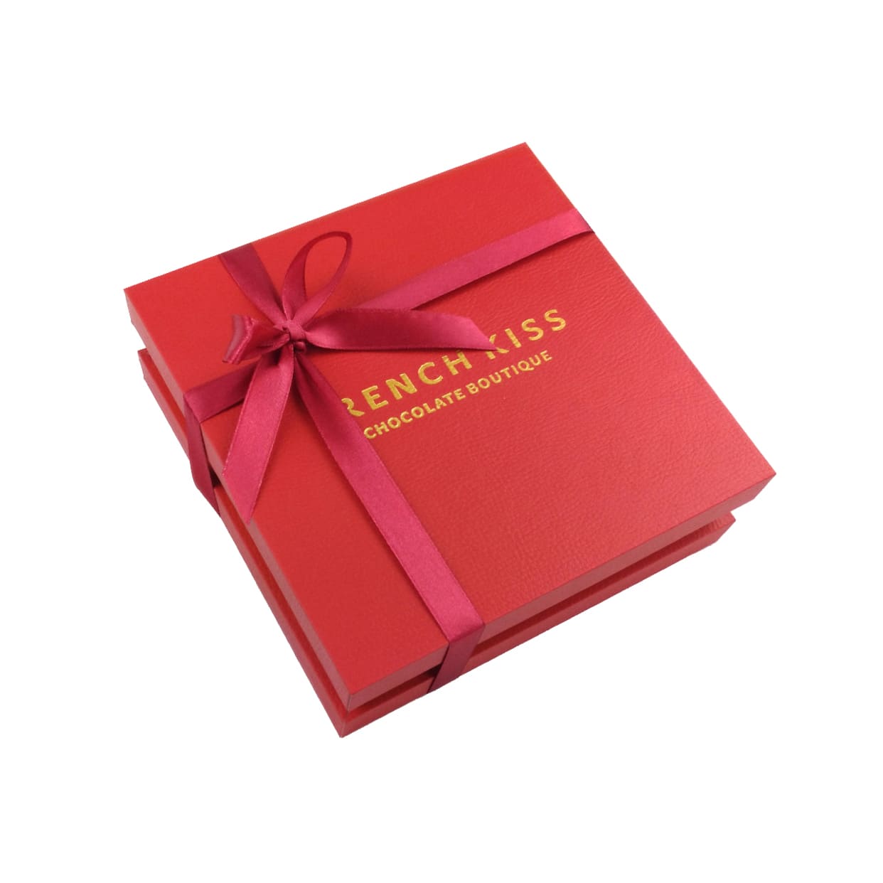 Подарочная упаковка «Коробка под кожу на 16 конфеты (красная)          »
