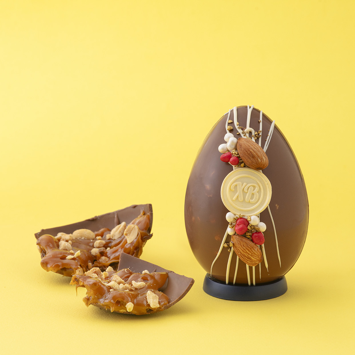 Шоколадная фигурка «Яйцо пасхальное с сюрпризом карамельное           »